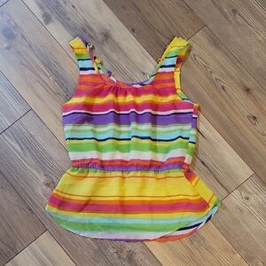 No Boundaries Multicolor Striped Top